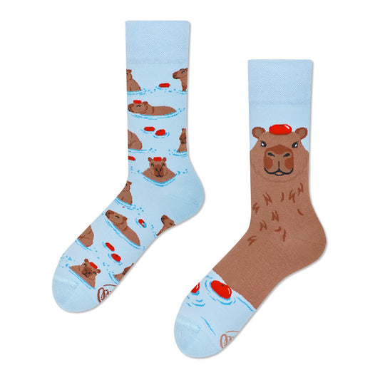 Many Mornings Socken Capybara – bunte Socken von Many Mornings