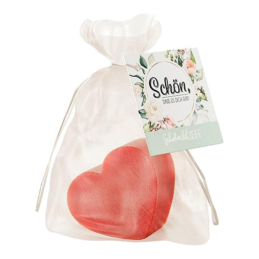 Seife Herz 25g Blumen – Seife von la vida