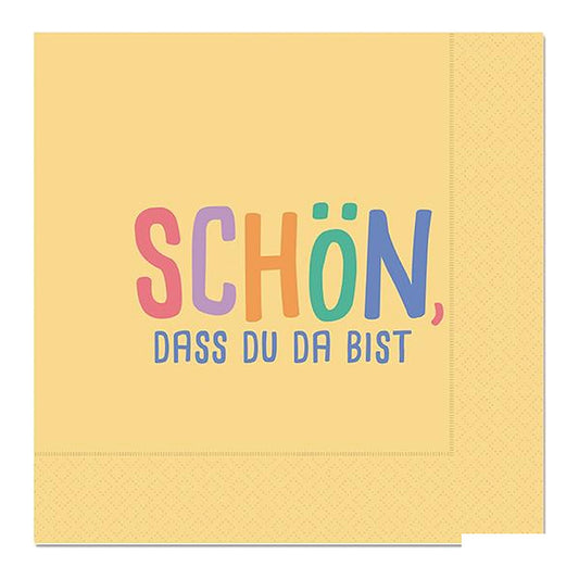 Serviette 33X33 20St Gelb – Serviette von la vida