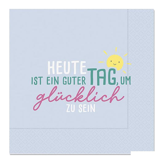 Serviette 33X33 20St Blau – Serviette von la vida