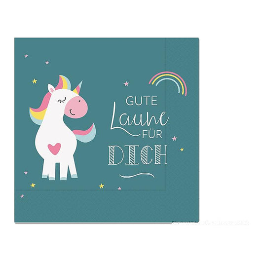Serviette 33X33 20St Unicorn – Serviette von la vida