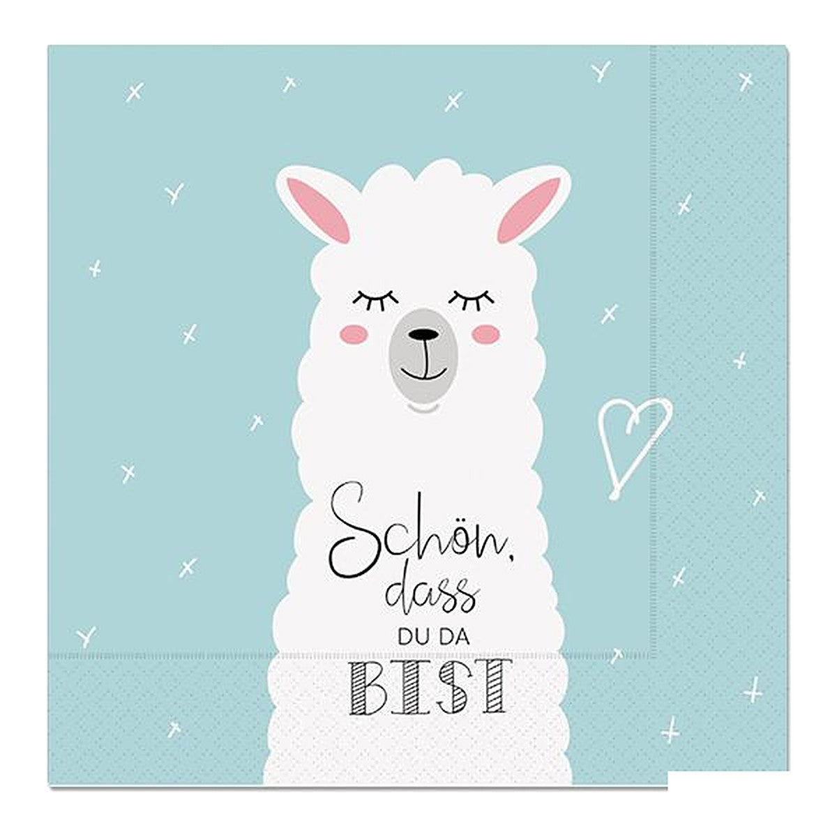 Serviette 33X33 20St Lama – Serviette von la vida