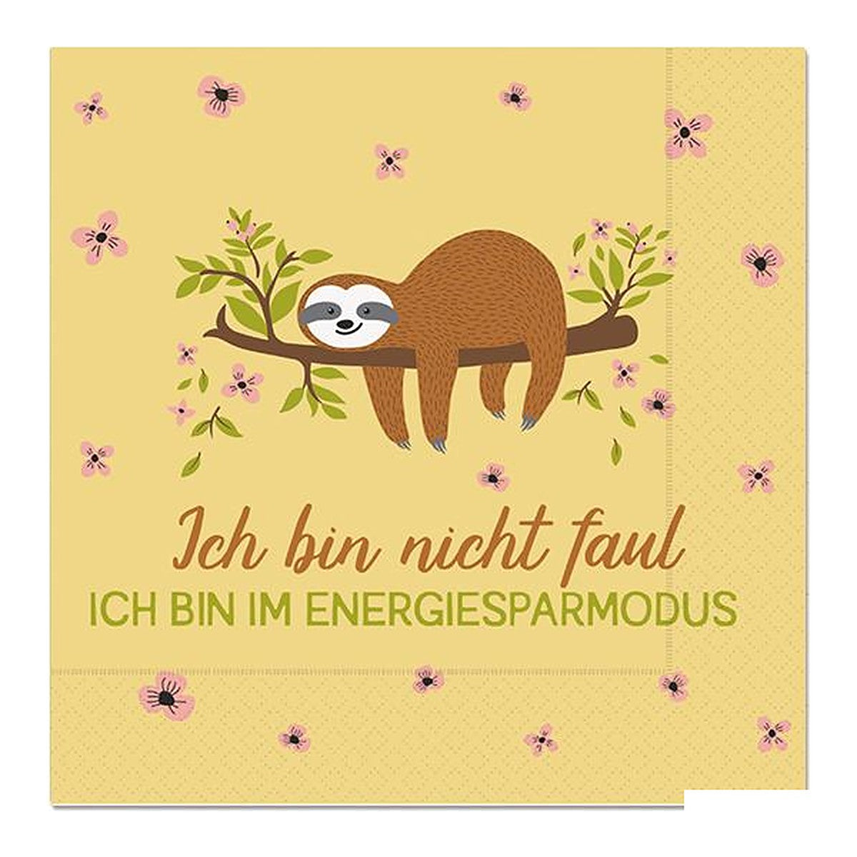 Serviette 33X33 20St Faultier – Serviette von la vida