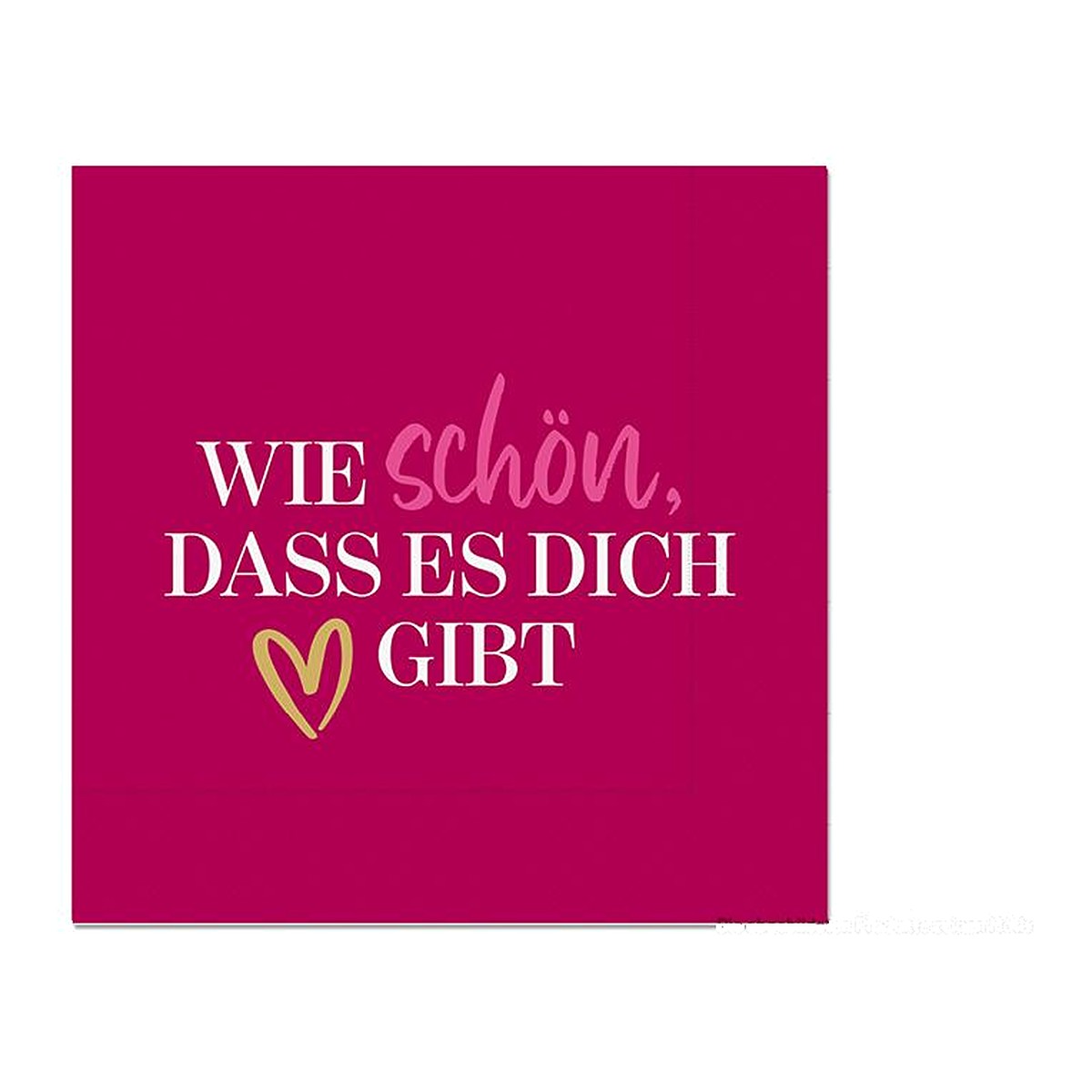 Serviette 33X33 20St Herz – Serviette von la vida