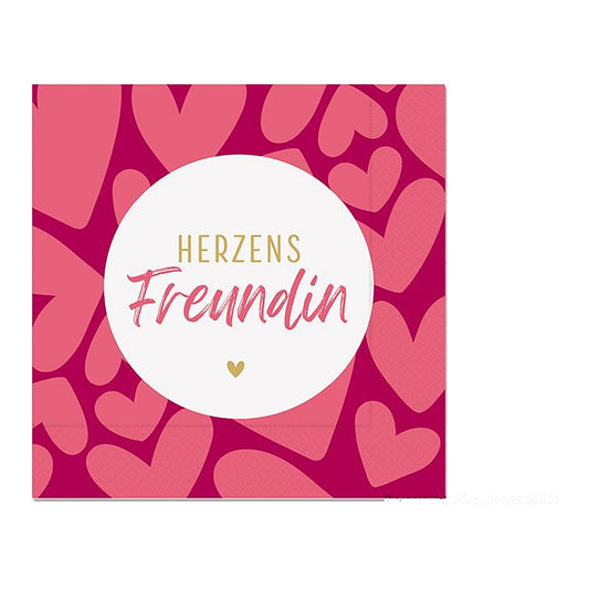 Serviette 33X33 20St Herzen – Serviette von la vida