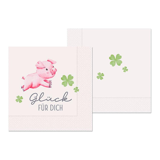 Serviette 33X33 20St Glück – Serviette von la vida