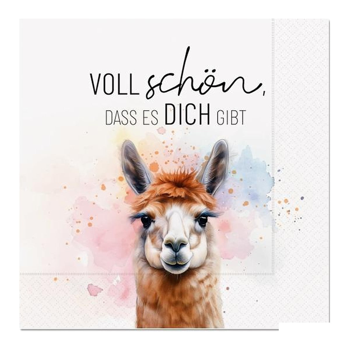 Serviette 33X33 20St Lama 2 – Serviette von la vida