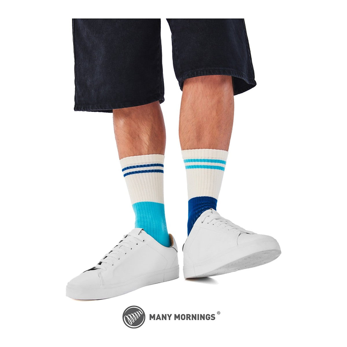Many Mornings Socken Blue Blues – Ansicht 2