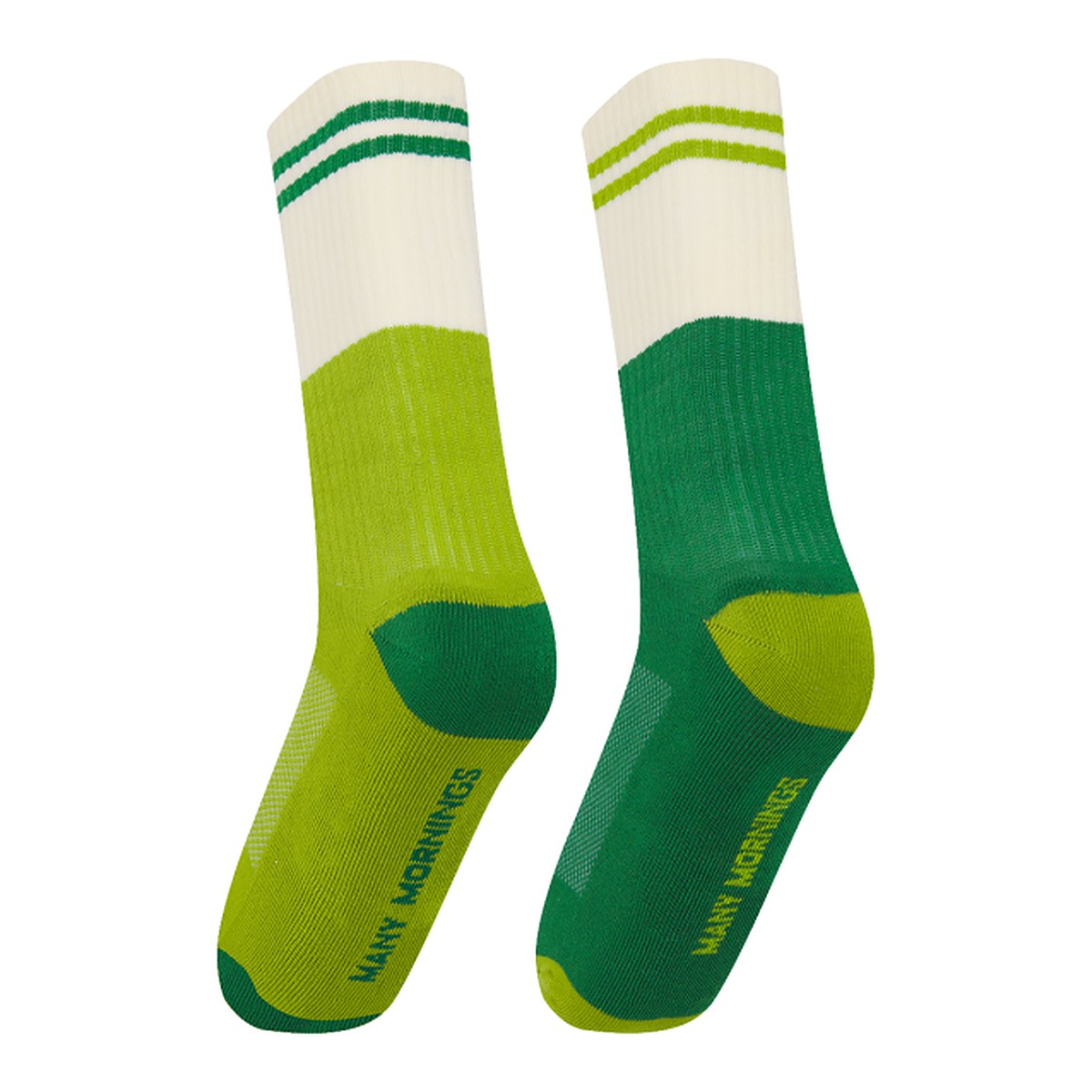 Many Mornings Socken Green Groove – bunte Socken von Many Mornings