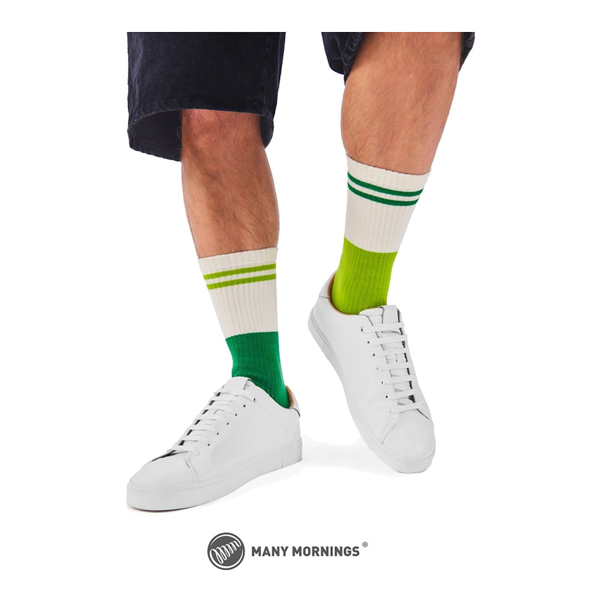 Many Mornings Socken Green Groove – Ansicht 2