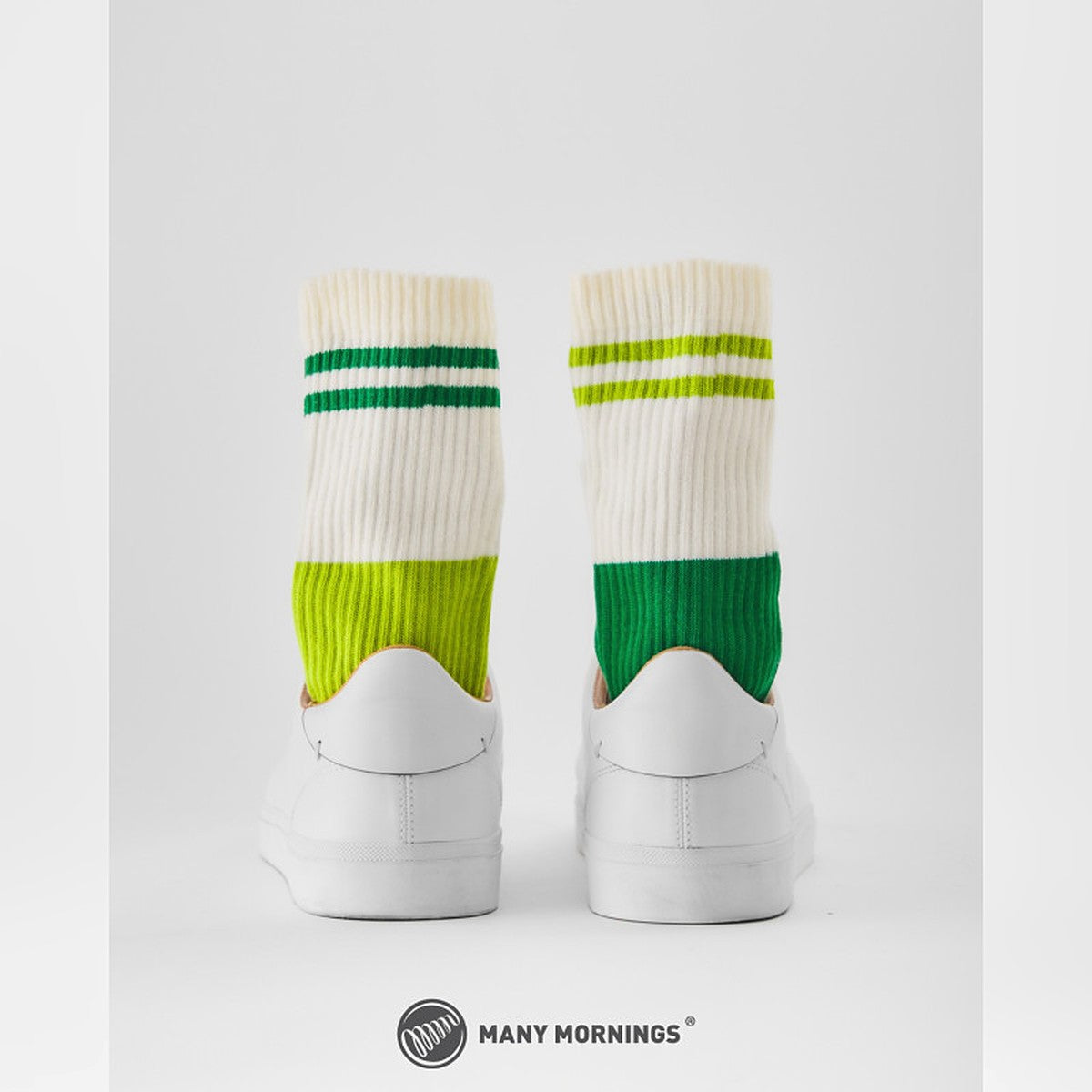 Many Mornings Socken Green Groove – Ansicht 4