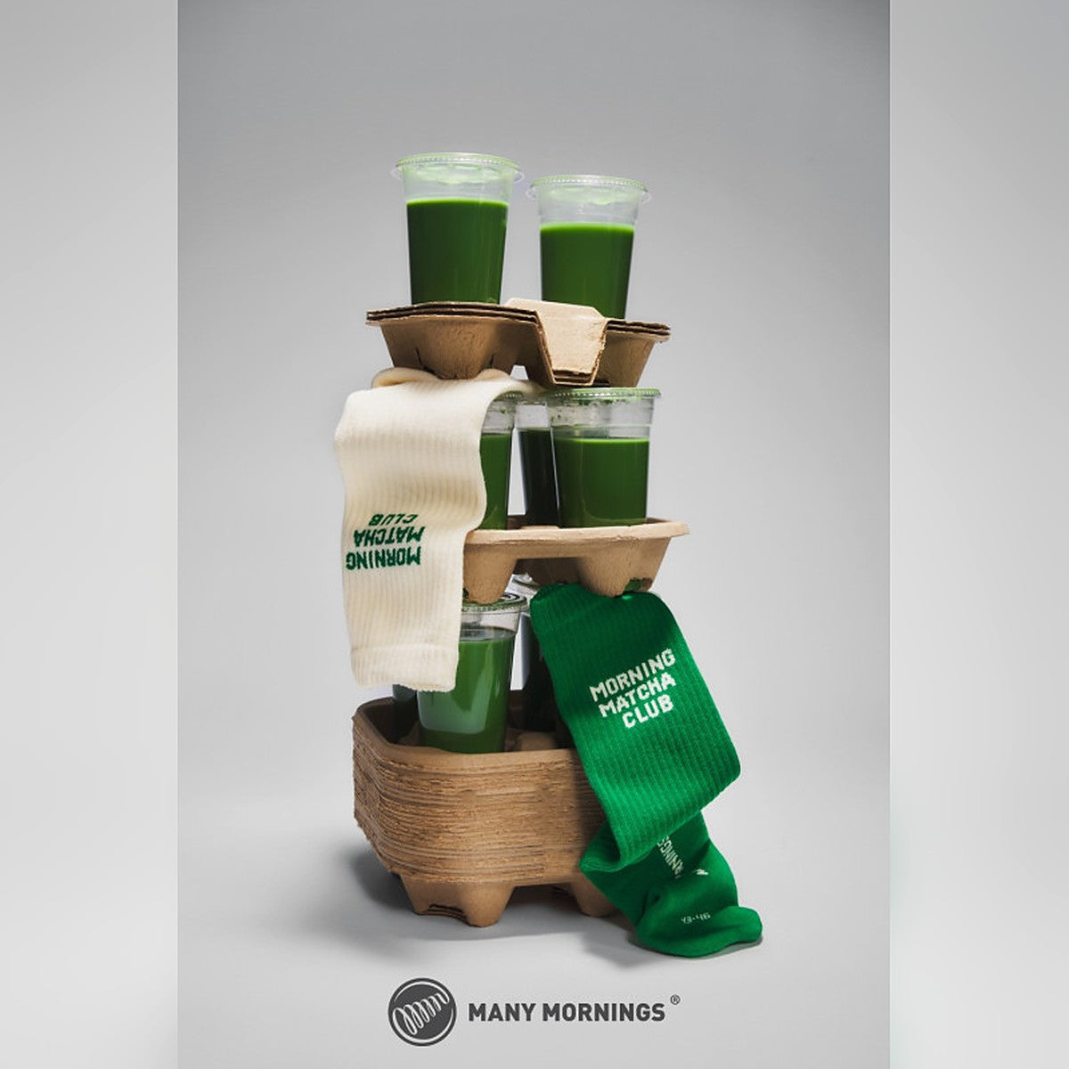 Many Mornings Socken Matcha Club – Ansicht 4