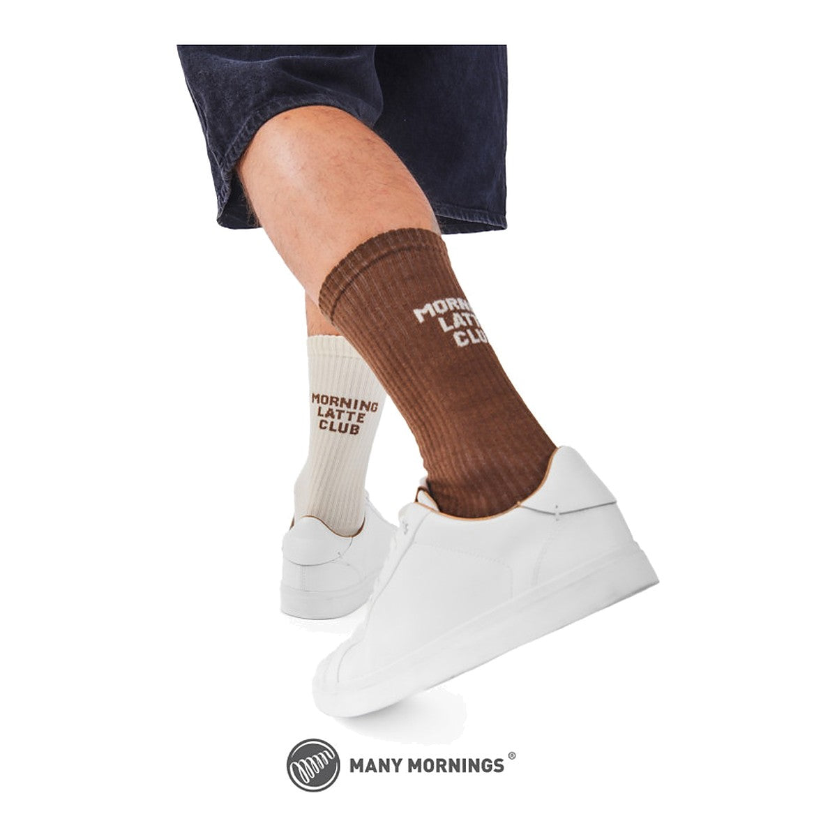 Many Mornings Socken Latte Club – Ansicht 2