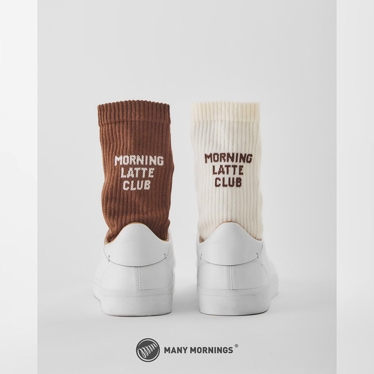 Many Mornings Socken Latte Club – Ansicht 3