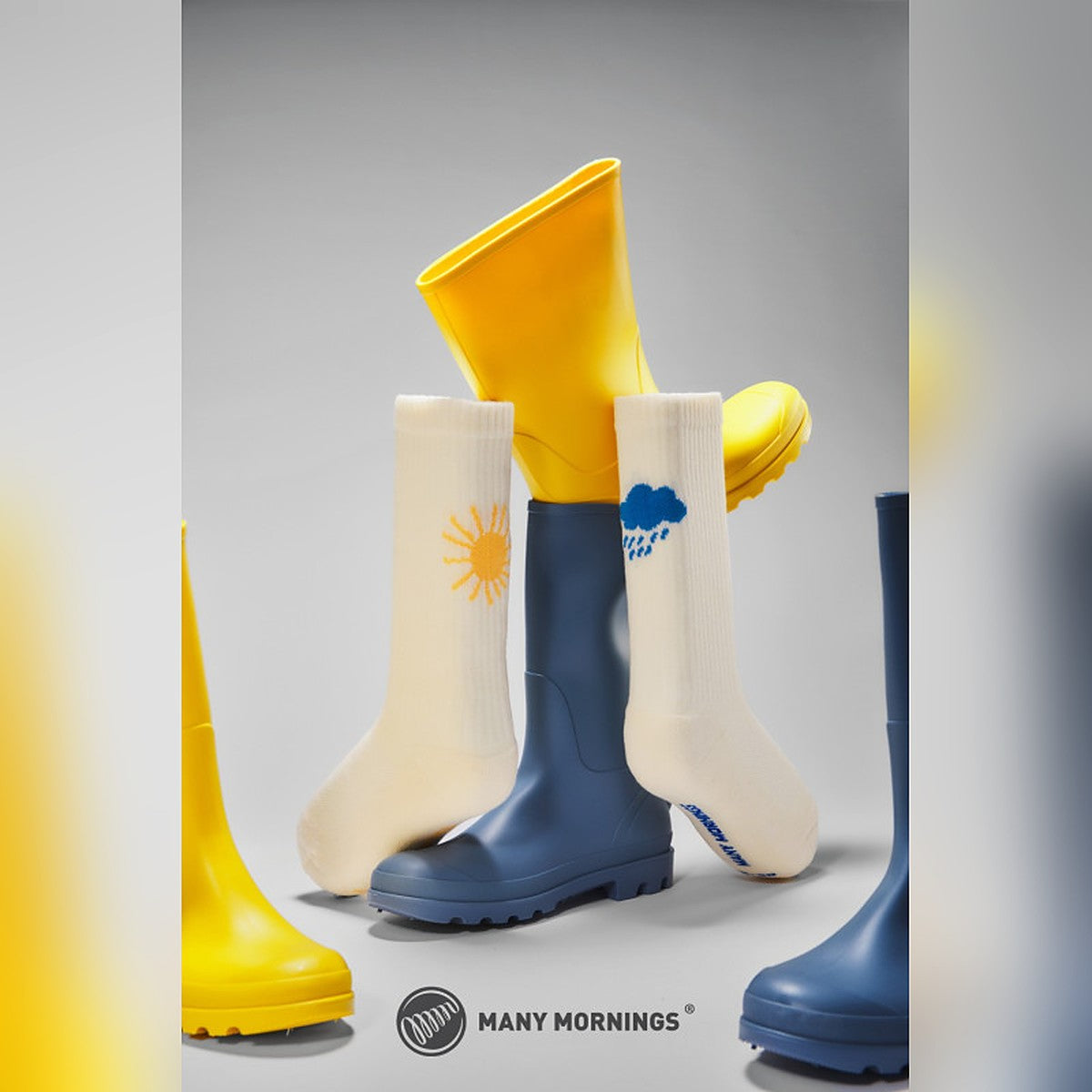 Many Mornings Socken Sunny Rain – Ansicht 4