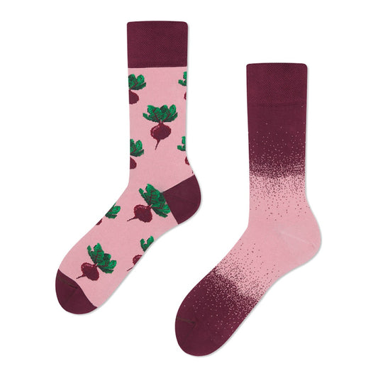 Many Mornings Socken Bloody Beet – bunte Socken von Many Mornings