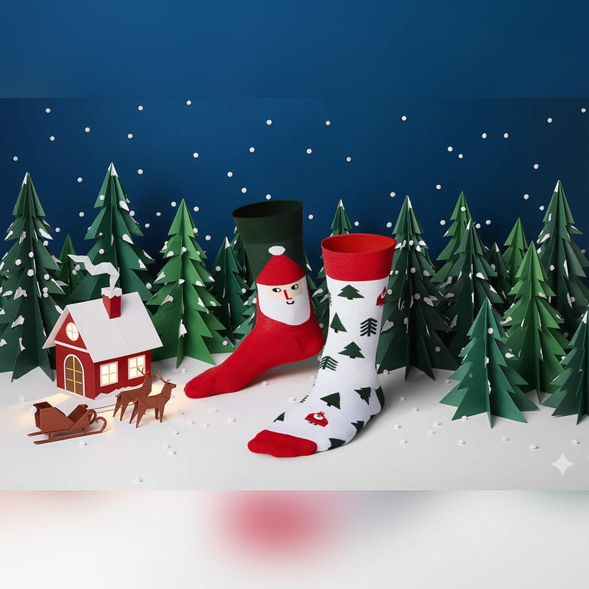 Many Mornings Socken The Little Claus – Ansicht 2