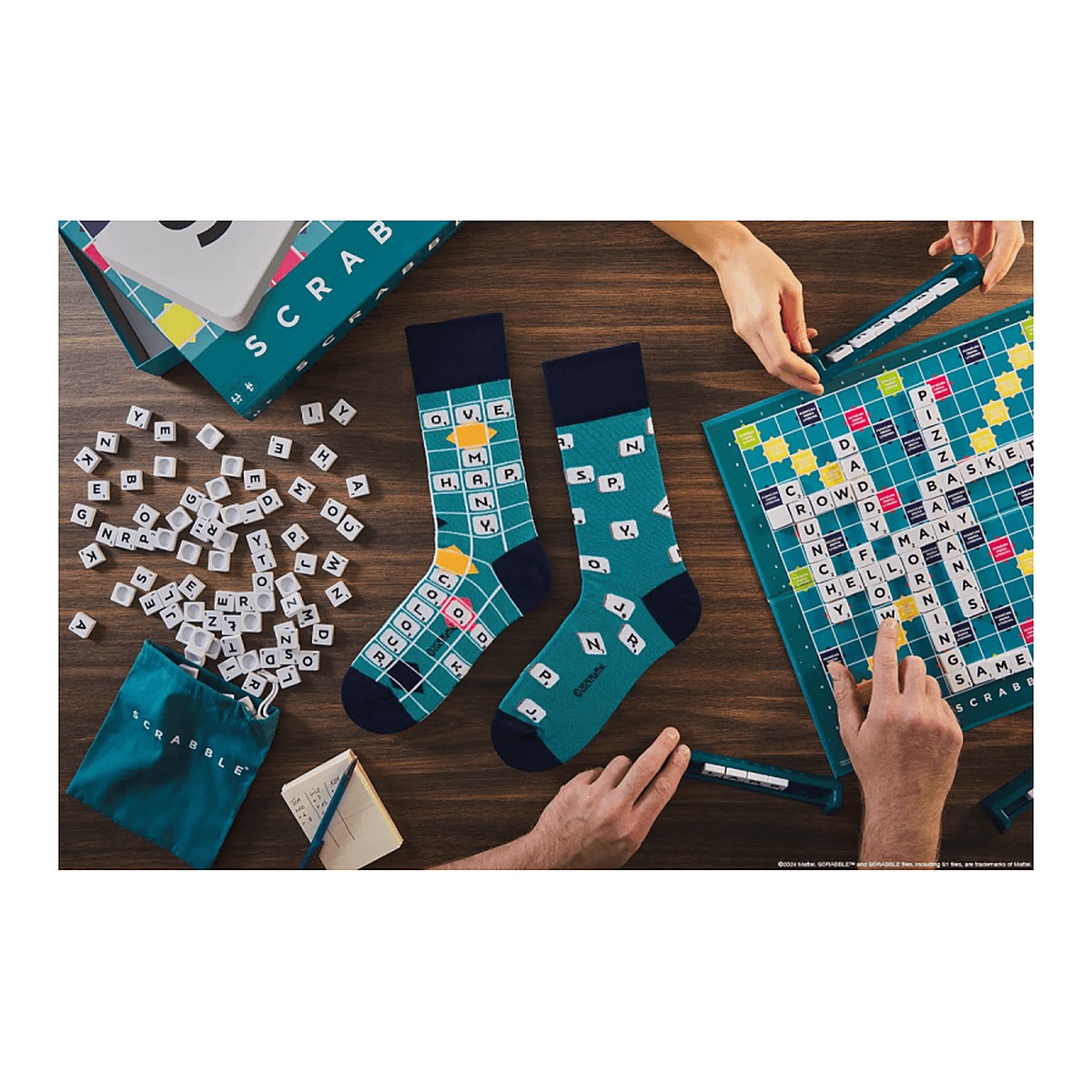 Many Mornings Socken Scrabble – Ansicht 2