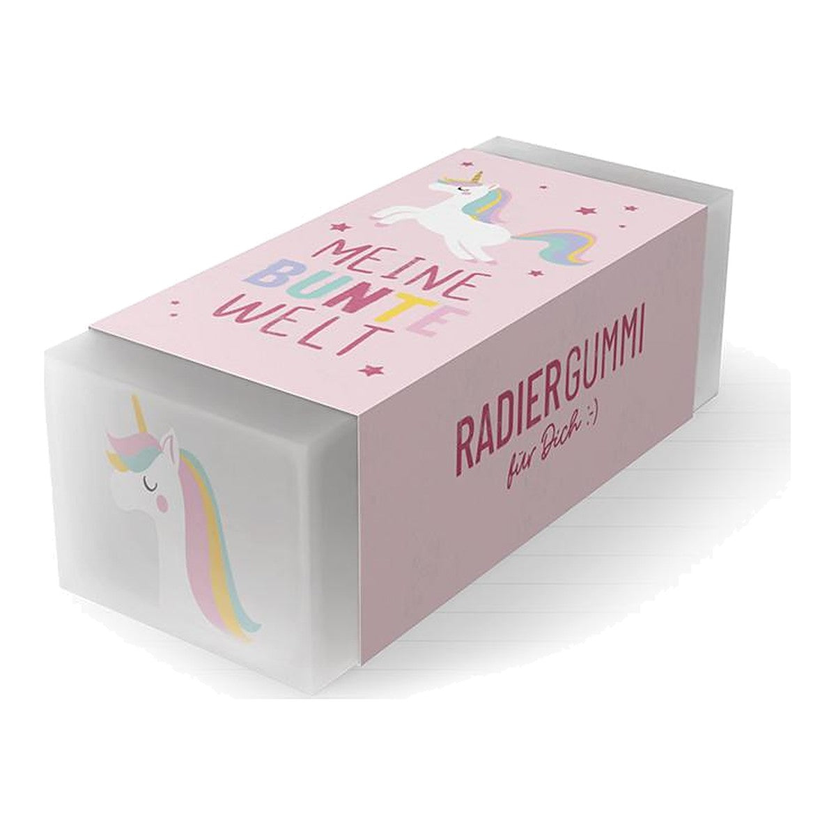 Radiergummi 5x2,2x1,7 Einhorn – Radiergummi von la vida