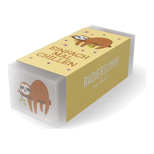 Radiergummi 5x2,2x1,7 Faultier – Radiergummi von la vida