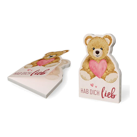 Notizblock 12x8 Teddy – Notizblock von la vida