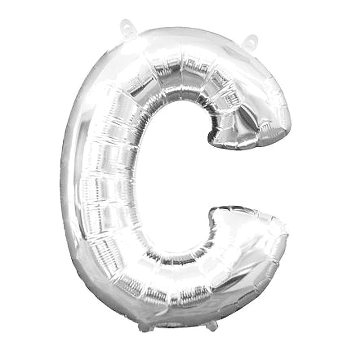 Buchstabenballon Maxi Silber A–Z – Buchstabe C