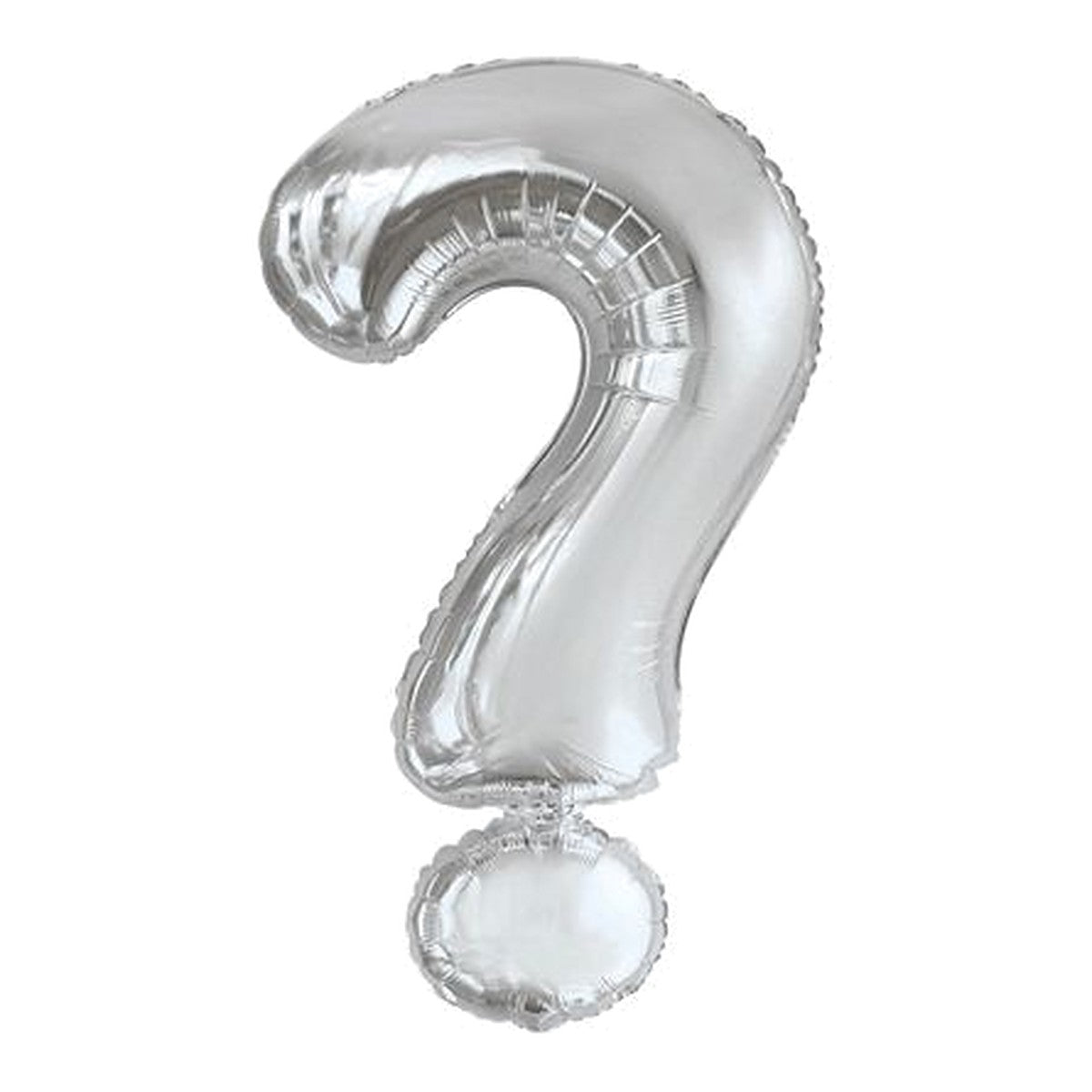 Buchstabenballon Maxi Silber A–Z – Buchstabe ?