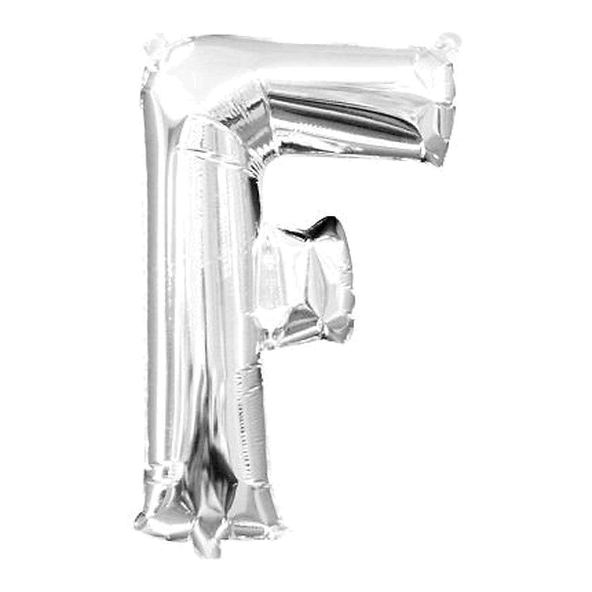 Buchstabenballon Maxi Silber A–Z – Buchstabe F