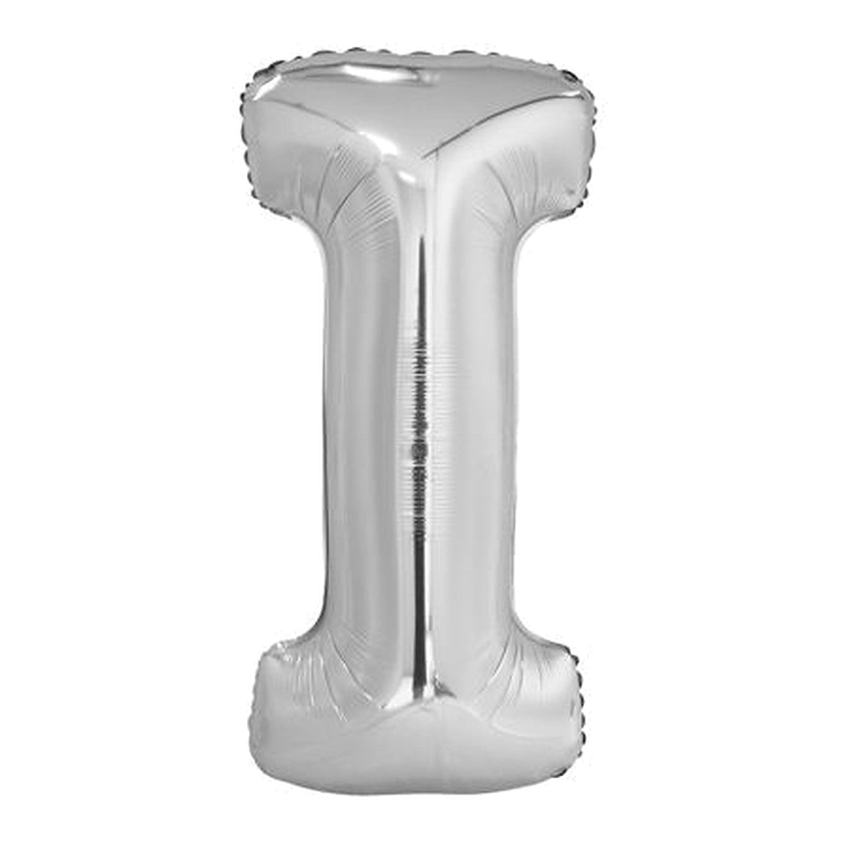 Buchstabenballon Maxi Silber A–Z – Buchstabe I