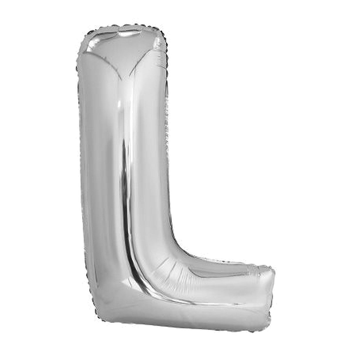 Buchstabenballon Maxi Silber A–Z – Buchstabe L