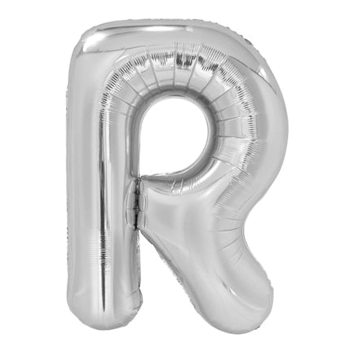 Buchstabenballon Maxi Silber A–Z – Buchstabe R