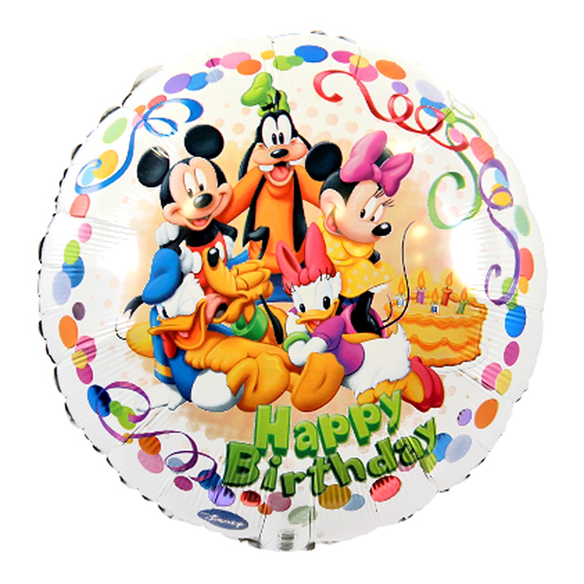 Disney Happy Birthday Folienballon – Grösse: Midi · ungefüllt