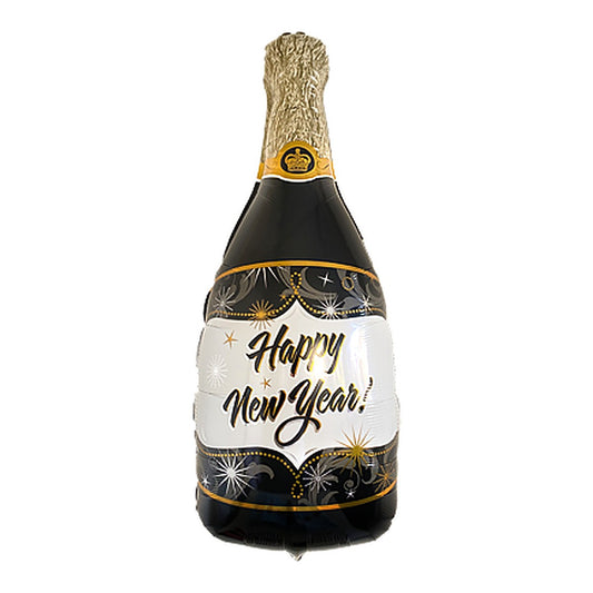 Champagner Silvester Folienballon – Grösse: Maxi · ungefüllt