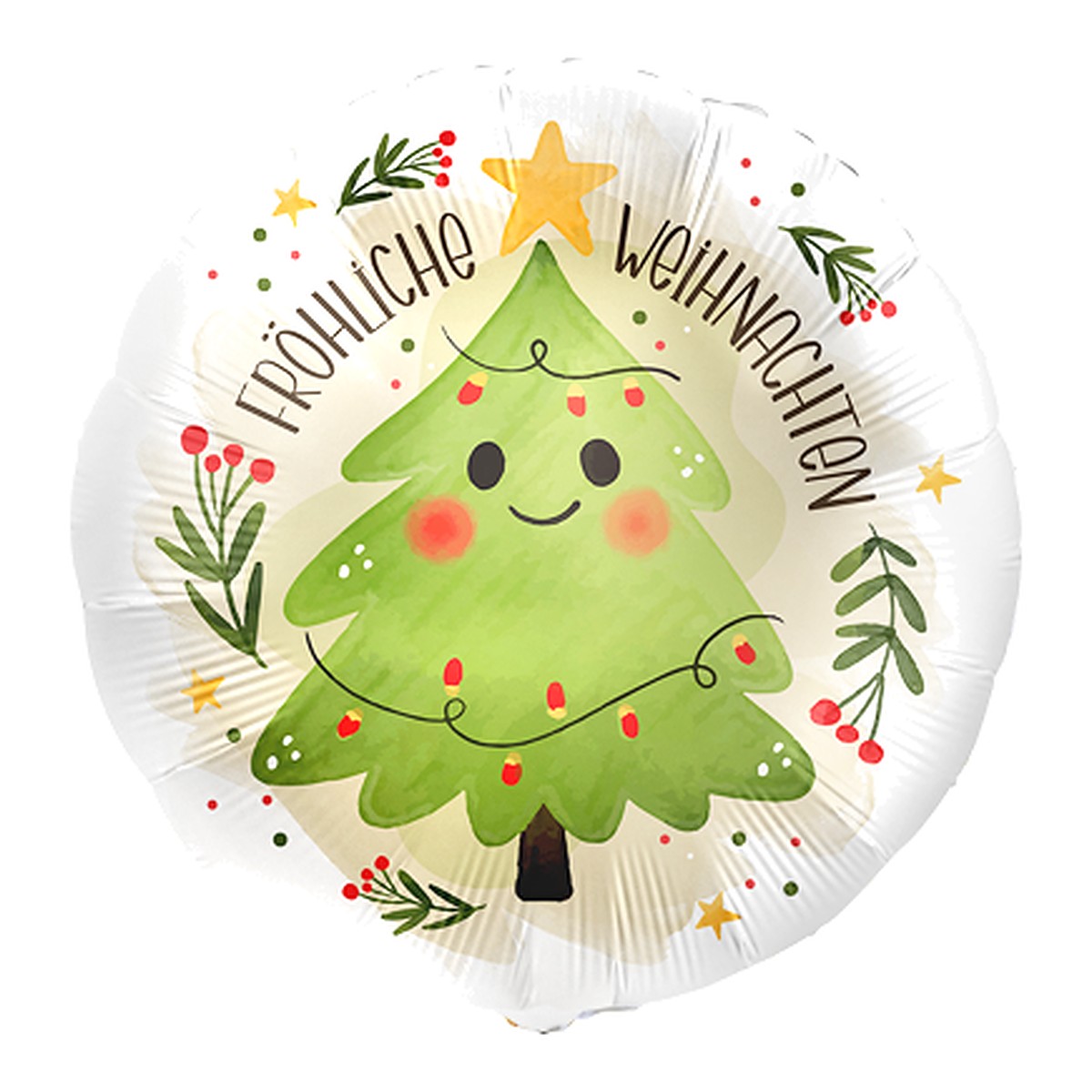 Fröhliche Weihnachten Folienballon – Grösse: Midi · ungefüllt