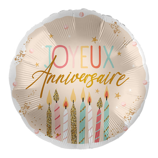 Joyeux Anniversaire Folienballon – Grösse: Midi · ungefüllt