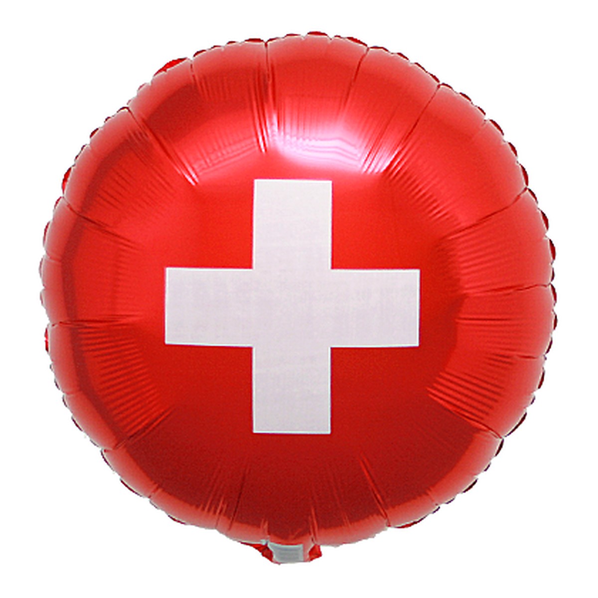 Schweizerkreuz Folienballon – Grösse: Midi · ungefüllt