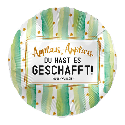 Du hast es geschafft Folienballon – Grösse: Midi · ungefüllt