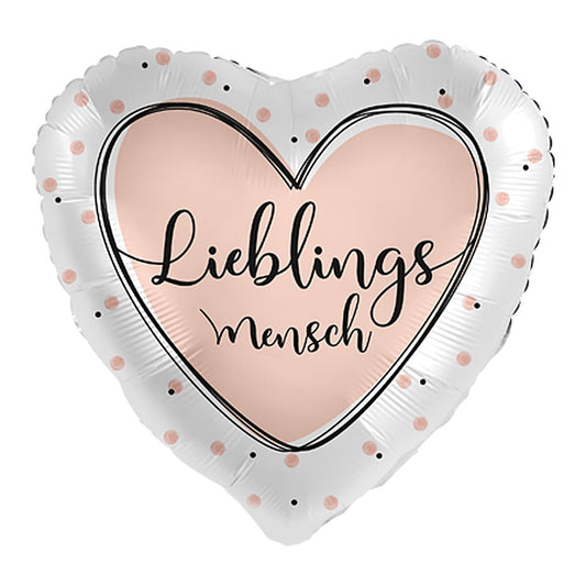 Lieblingsmensch Herz Folienballon – Grösse: Midi · ungefüllt