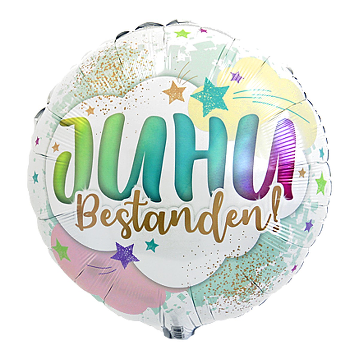 Juhu Bestanden Folienballon – Grösse: Midi · ungefüllt
