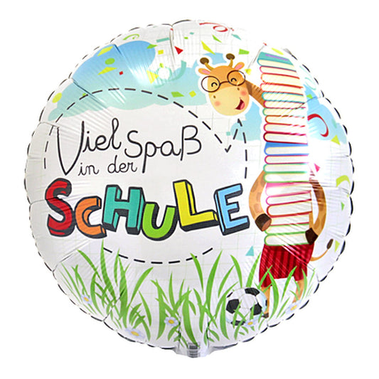 Viel Spass in der Schule Folienballon – Grösse: Midi · ungefüllt