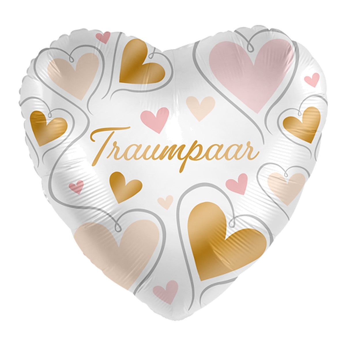 Traumpaar Herz Folienballon – Grösse: Midi · ungefüllt