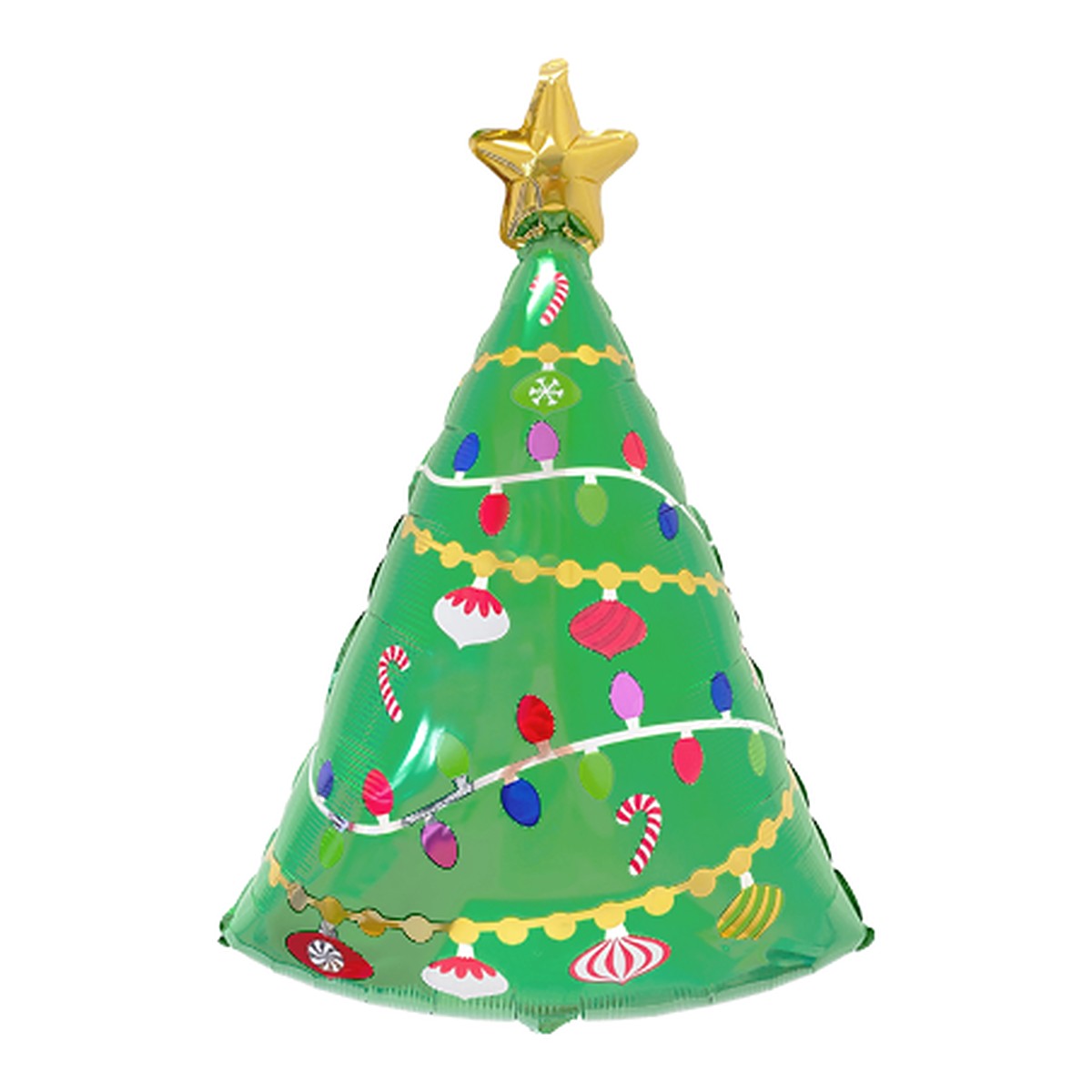 Weihnachtsbaum Folienballon – Grösse: Midi · ungefüllt