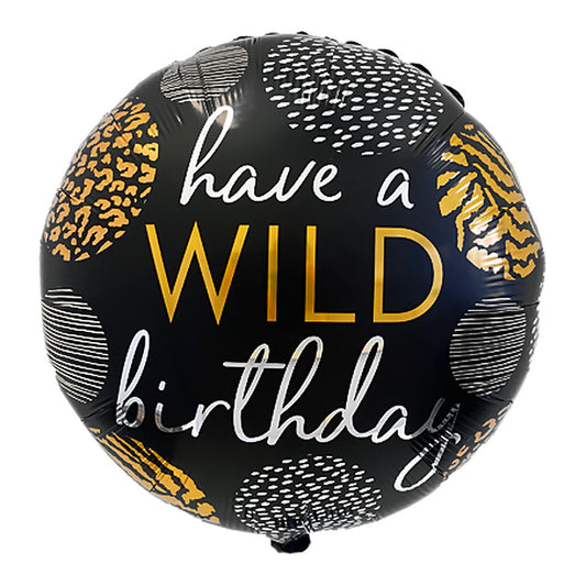 Wild Birthday Folienballon – Grösse: Midi · ungefüllt