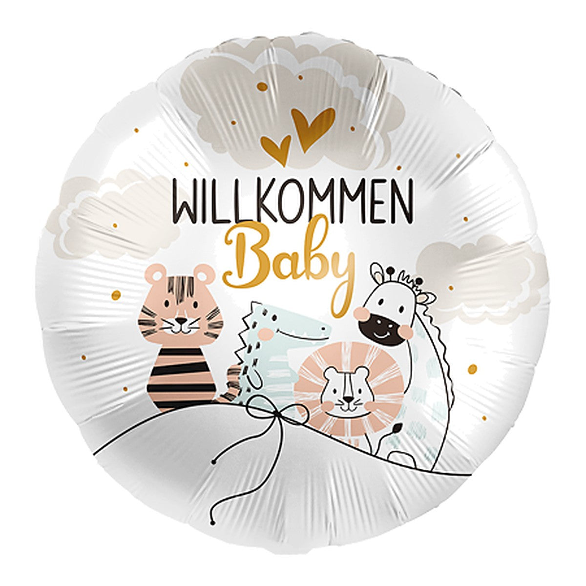 Willkommen Baby Folienballon – Grösse: Midi · ungefüllt