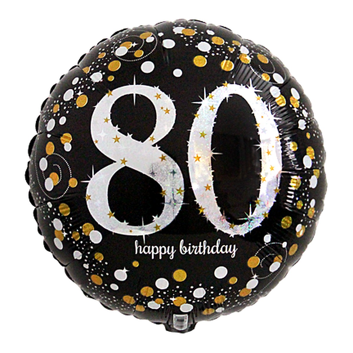 Geburtstagsballon Elegant – Alter wählbar – Alter 80