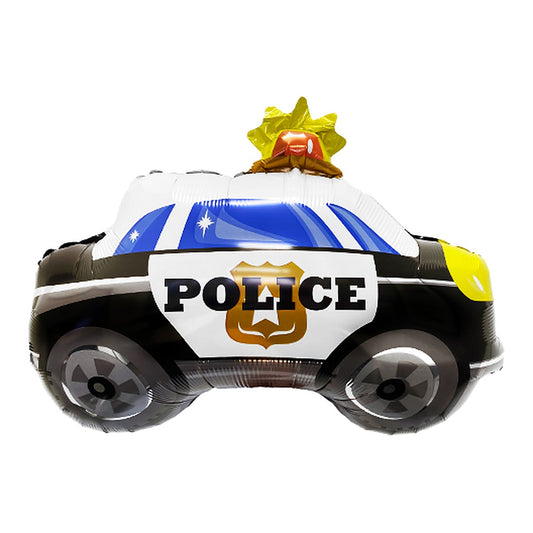 Polizeiauto Folienballon – Grösse: Maxi · ungefüllt