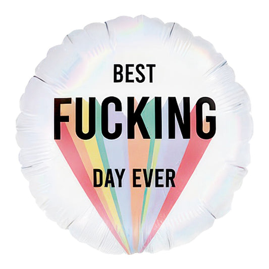 Best Fucking Day Ever Folienballon – Grösse: Midi · ungefüllt