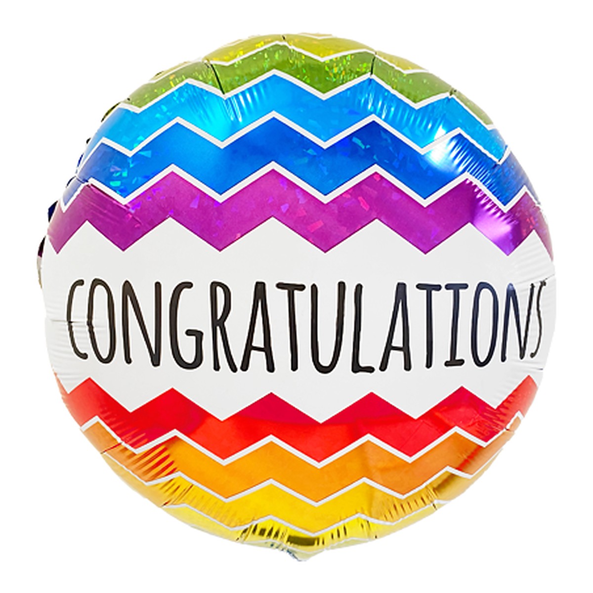Congratulations Folienballon – Grösse: Midi · ungefüllt