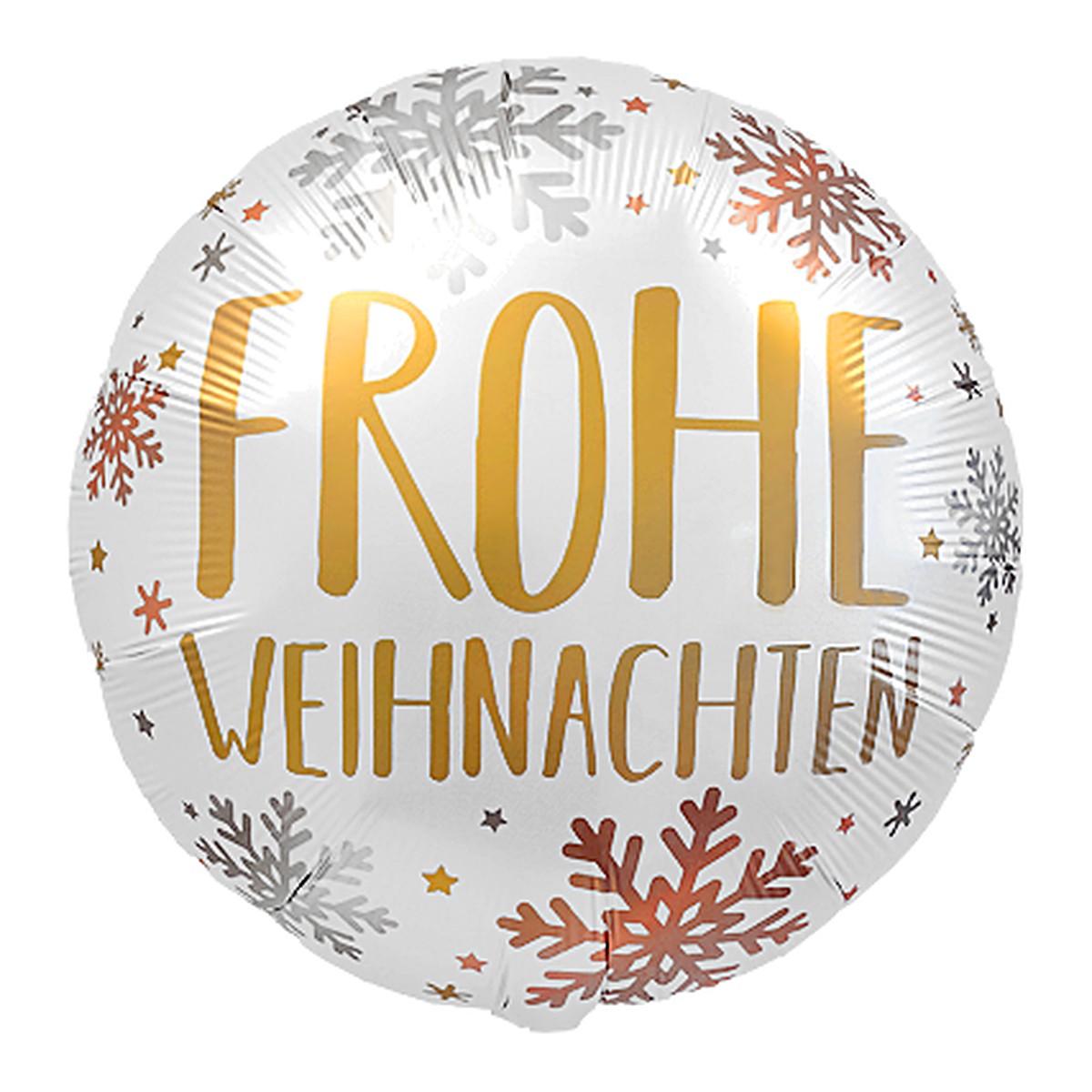 Frohe Weihnachten Satin Folienballon – Grösse: Midi · ungefüllt