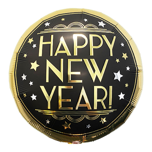 Happy New Year Folienballon – Grösse: Midi · ungefüllt